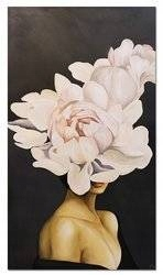 Blooming Woman ručne maľovaný obrázok, 90x160 cm