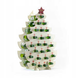 Adventný kalendár - Adventný kalendár Vianočný stromček pre pivo 0,5l