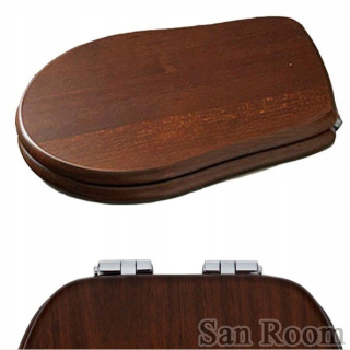 WC doska - Kerasan retro drevená doska Walnut w/o 108840