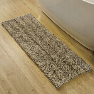 Kúpelňová predložka - Khaki Chanille Placking Mat Microfibre Super Chrofiber