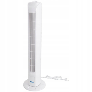 Biely stĺpový ventilátor Kinzo Tower Fan