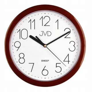 Hodiny - Klasické nástenné hodiny JVD sweep HP612.16 Brown