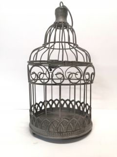 Stojan na kvety - Kvetina CAGE dekorácie dekorácie šedá 26 cm