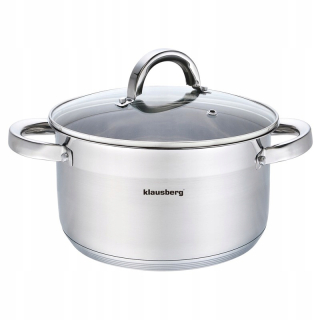 Hrniec, kastrol - Klausberg Oceľový hrniec 6.0l 24cmx13.5cm KB-7126