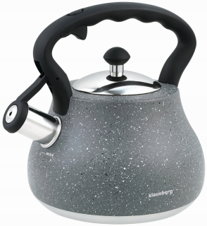 Čajník, kanvica na čaj - Klausberg Kovová kanvica s píšťalkou 2,7L KB7447