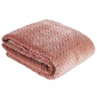 Prikrývka na posteľ - Dizajn prikrývky 91 Polyester 200 x 220 cm odtiene ružovej