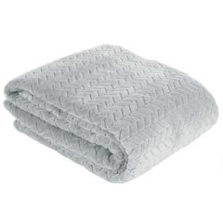 Prikrývka na posteľ - KOC Design 91 Polyester 200 x 220 cm odtiene šedej