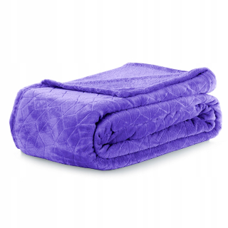 Prikrývka na posteľ - Zendertertil mikrovlákna prikrývka 240 x 220 cm odtiene fialovej