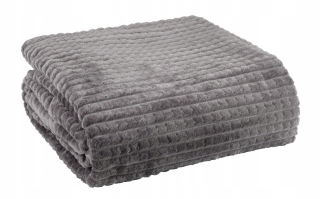 Prikrývka na posteľ - KOC Hagtrn Polar 200 x 140 cm odtiene šedej