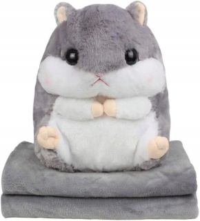 Prikrývka na posteľ - Prikrývka škrečka 3in1 Cuddly toaleta Polyester 50 x 30 cm