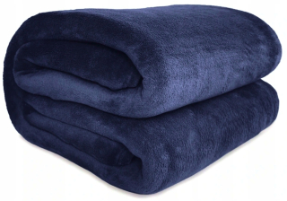 Prikrývka na posteľ - KOC Contrast Polyester 200 x 150 cm odtiene modrej