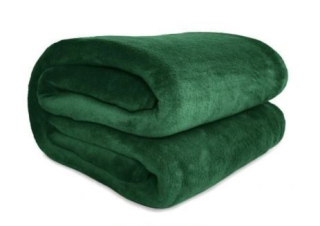 Prikrývka na posteľ - Čierny kontrast polyester 200 x 150 cm odtieňov zelenej