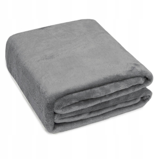 Prikrývka na posteľ - Prikrývka mikrovlákna 200 x 150 cm odtiene šedej