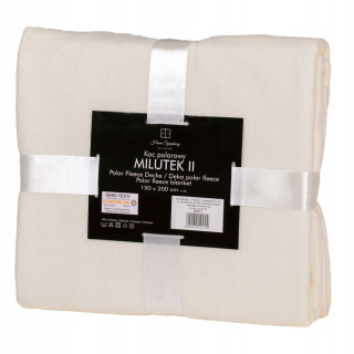 Prikrývka na posteľ - Euromat Koc Polyester 200 x 150 cm krém