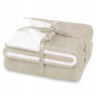 Prikrývka na posteľ - Ameliahome prikrývka polyester 150 x 70 cm béžová