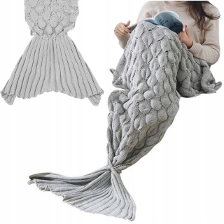 Prikrývka na posteľ - ISO obchodná prikrývka akryl 190 x 45 cm odtiene šedej