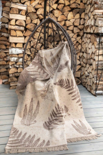 Prikrývka na posteľ - Union Druba Cotton 200 x 150 cm béžová, hnedá odtieň