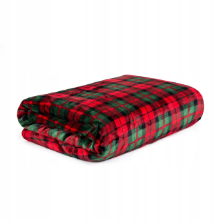 Prikrývka na posteľ - Homla prikrývka Polyester 200 x 150 cm odtieňov červenej, viacsekorovanú