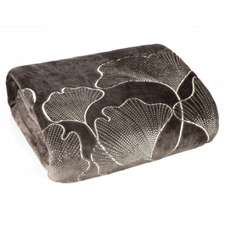 Prikrývka na posteľ - Eurofirany Polyester Bland 200 x 150 cm béžová, zlatá