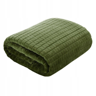 Prikrývka na posteľ - Pluga Design 91 Polyester 160 x 70 cm odtiene zelenej