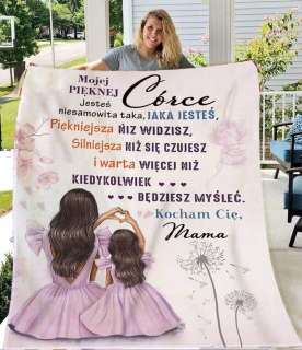 Prikrývka na posteľ - Migunica Migunica Mignica 200 x 150 cm odtiene fialových, ružových odtieňov
