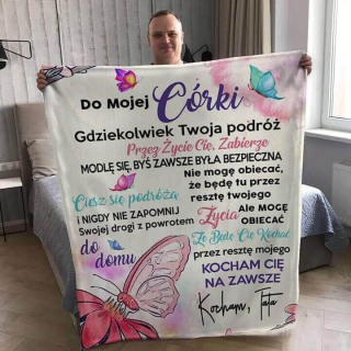 Prikrývka na posteľ - Migunica Migunica migrofibra 200 x 150 cm krém, ružové odtiene