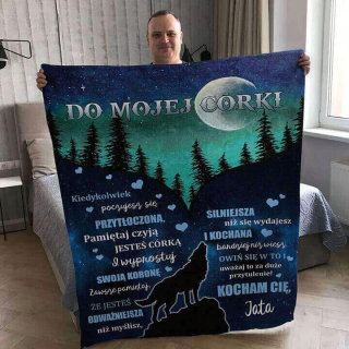 Prikrývka na posteľ - Migunica Mignica Mignica 200 x 150 cm odtiene modrej, odtiene zelenej