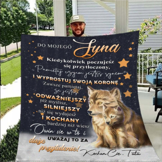 Prikrývka na posteľ - Migunica Migunica Mignica 200 x 150 cm odtiene hnedej, odtiene modrej