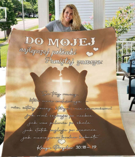 Prikrývka na posteľ - Migunica Mignica Mignica 200 x 150 cm odtiene oranžového, zlata