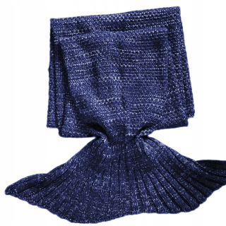 Prikrývka na posteľ - Prikrývka 180 x 80 cm odtiene modrej