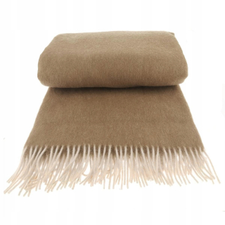 Prikrývka na posteľ - Eurofirany Whool Bland 205 x 155 cm odtiene hnedej