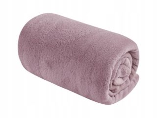 Prikrývka na posteľ - BRW prikrývka mikrovlákna 160 x 130 cm odtiene ružovej