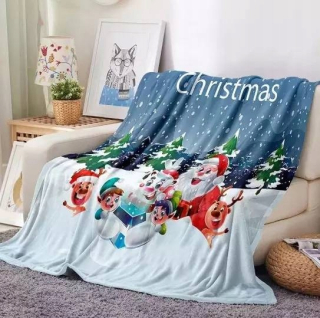 Prikrývka na posteľ - Fleece prikrývka 130x150 cm Vianoce