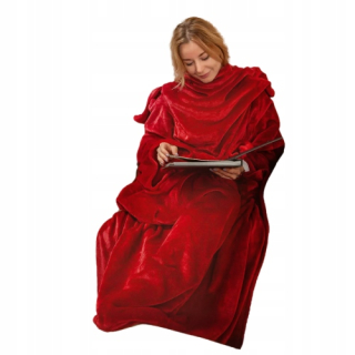 Prikrývka na posteľ - Ad.con Polyester 180 x 150 cm čepele odtiene červenej