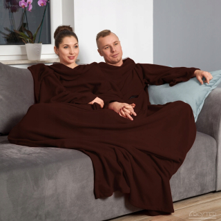 Prikrývka na posteľ - Froster Polar prikrývka 220 x 155 cm odtiene hnedej