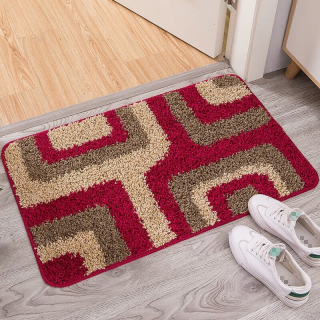 Farba 4 Štýl asi 60x90 cm kvetinový anti -slip štýl