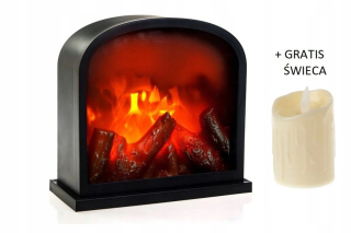 Lampáš, svietník - Ohnisko Lantern LED Lantern MOBILE FLAME 28cm