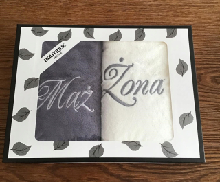 Sada uterákov manželka manželka 2 ks 70x140 mikrovlákno
