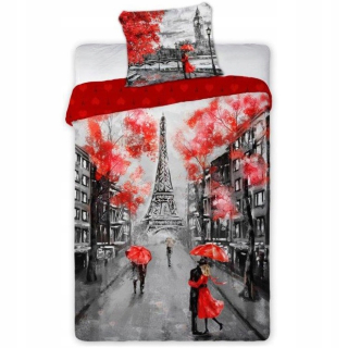 Posteľné obliečky - Sada podstielky s výhľadom na Paríž 140x200 cm