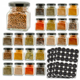 24x NÁDOBKY na korenie 120 ml dózy 120 ml dózy na zaváranie