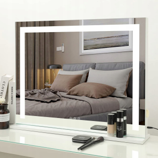 Zrkadlo - Kozmetické zrkadlo s LED osvetlením USB 80x60 cm