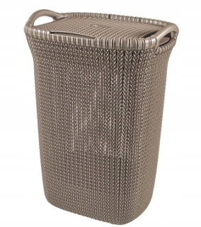 Kôš na prádlo - Curver Knit 228410 Kôš (57 l; 1 komora; šedá farba