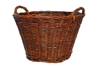 Kôš, košík - Užitostný kôš, na zozname ovocné drevo fi 45 cm