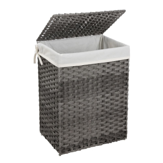 Kôš na prádlo - Rattan Grey Clothes Basket 46x33x60cm