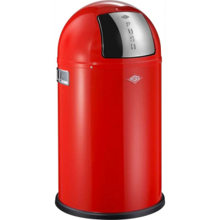 Odpadkový kôš - Červený odpadkový kôš Pushboy Wesco 50l