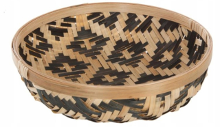 Kôš, košík - Tray baster bambus boho bambus 25 cm