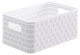 Kôš, košík - Univerzálny kôš biely plast