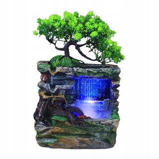 Pokryté vodné fontány Rockery tečúce krajina