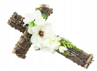 Kríž na cintorín, náhrobná kytica Tombstone Bouquet Reed