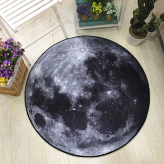 Priemer v štýle mesiaca 150 cm okrúhly koberec podložka